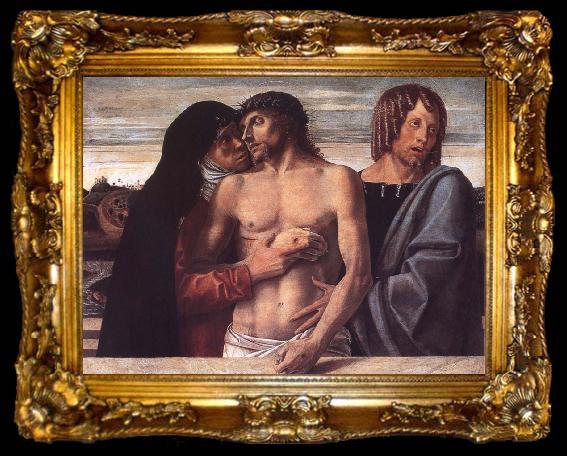 framed  Giovanni Bellini Dead Christ Supported by the Madonna and St John, ta009-2